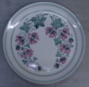Shirley Tunnicliff for Wedgwood, A handpaitned earthenware charger. Signed to back and dated 1952