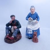 Royal Doulton, Two Character Figures The Wayfarer HN2362 and The Favourite (arm reglued) (2)
