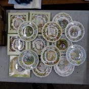 Royal Doulton, Fifteen Brambly Hedge Collectors Plates. Five Boxed. (1 Tray)