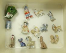 A Collection of Wade Whimsies including Noddy, Disney and similar figures