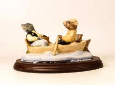 Beswick, The Wind in The Willows On The River WIW1. Limited edition together with boxed John Beswick