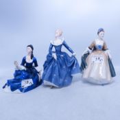 Three Royal Doulton Lady Figures Rosalind HN2393, Elegance HN2264 and Fragrance HN2334 (3)