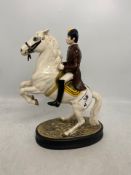 Beswick Lipizzaner Horse on Oval Base 2467. Tail a/f and missing reign.