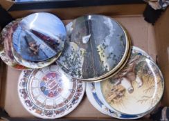 A Mixed Collection of Decorative Wall Plates to include Wedgwood and Bradex examples amongst