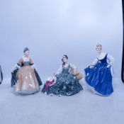 Royal Doulton, Three Lady Figures Elyse HN2474, Elegance HN2264 and Kay HN3340 (3)