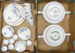 Bone China Ridgway Potteries 'Royal Vale' Part Tea Set Including Six Cups, Eight Saucers, Five