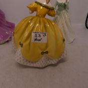 Royal Doulton, Three Lady Figures The Last Waltz HN2315, Victoria HN4623 and Grace HN3699 (3)