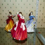Royal Doulton, Three Lady Figures Rebecca HN4041, Ellen HN4231 and Belle HN3703 (3)