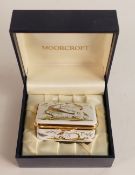Moorcroft enamel Redesdale lidded box by Phillip Gibson , Limited edition 12/250 . Boxed . Length