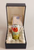 Moorcroft enamel Beauty of Livermore by Marie Graves , Limited edition 34/50 . Boxed with