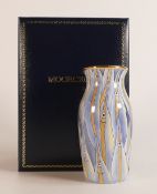 Moorcroft enamel Fish Shoal vase , Limited edition 6/250 . Boxed . Height 9cm