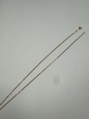 18ct yellow gold curblink neckchain marked 750, 42cm, 2.4g approx