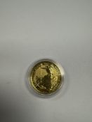 The Royal Mint; A 2023 24K Gold Britannia 1oz, £100 Proof coin, in capsule, 999.9 finesse, 31.2g