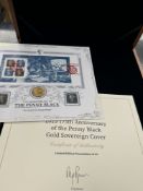 Harrington & Byrne: a cased sovereign and Penny Black anniversary set 