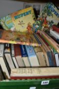 THREE BOXES OF BOOKS & EPHEMERA containing sixty-five miscellaneous titles in hardback and paperback