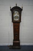 A GEORGE II WALNUT ONE-MONTH DURATION LONGCASE CLOCK, BY SAMUEL STRETCH OF BRISTOL, circa 1730,