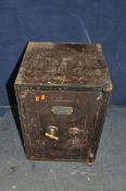 A VINTAGE C.H.WILSON AND Co OF BIRMINGHAM SAFE with one key to external door, single drawer