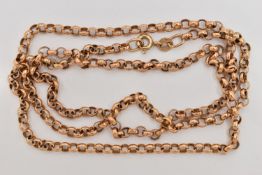 A 9CT GOLD BELCHER CHAIN, fitted with a spring clasp, length 600mm, hallmarked 9ct Sheffield,