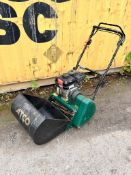 AN ATCO CLIPPER 16 CYLINDER LAWNMOWER, with grassbox (condition report: engine turns but not