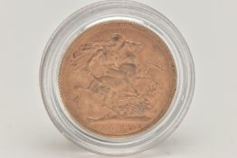 A FULL GOLD SOVEREIGN COIN 1892 VICTORIA JUBILEE HEAD, 22ct gold, 7.98 grams, diameter 22.05mm (some