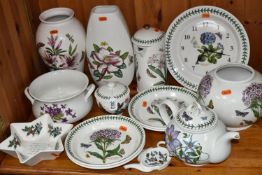 A QUANTITY OF PORTMEIRION 'BOTANIC GARDEN' DESIGN KITCHENWARE, comprising four dinner plates (marked