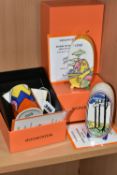 THREE BOXED PIECES OF WEDGWOOD 'CLARICE CLIFF COLLECTION', comprising Wedgwood 'Clarice Cliff