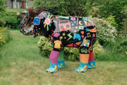 ‘Funky Trunk’ is inspired by the 80s. The fun, playful artwork celebrates the decade when St Giles