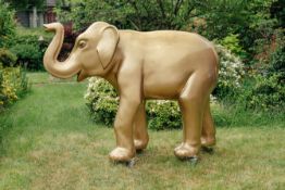 'Tony' Painted by the St Giles Hospice team. This beautiful GOLD sculpture featured at the March