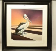 PAUL JAMES (BRITISH CONTEMPORARY) 'ZEBRA CROSSING', a limited edition print on paper featuring a