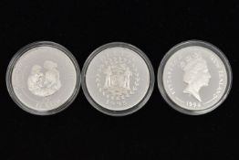 THREE ENCAPSULATED COINS, to include 'Queen Elizabeth The Queen Mother, summer in Balmoral Castle,