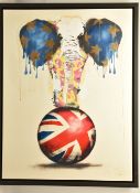 DOM PATTINSON (BRITISH CONTEMPORARY) 'ON THE MARCH', a signed artist proof edition print on