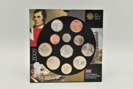 A ROYAL MINT 2009 BRILLIANT UNCIRCULATED COIN COLLECTION, Containing The KEW GARDENS 50p Coin
