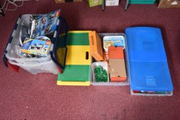 A LARGE COLLECTION OF MIXED BOXED AND LOOSE LEGO, to include a box containing mixed loose mixed