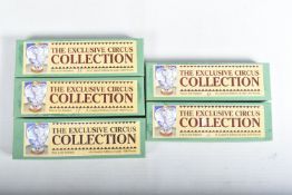 FIVE BOXED STEVE FLOWERS MODEL SUPPLIES LIMITED EDITION 'THE EXCLUSIVE CIRCUS COLLECTION' FIGURE