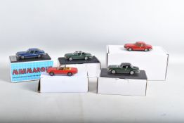 FIVED BOXED TRIUMPH STAG SPORTS CAR MODELS, all 1/43 scale, British Heritage Models 'The Sovereign