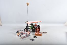 AN UNBOXED MAMOD LIVE STEAM ENGINE, No.TE1A, not tested, has been restored and repainted to a very