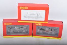 THREE BOXED OO GAUGE HORNBY MODEL RAILWAY LOCOMOTIVES, to include a Class A1X 'Terrier' 0-6-0. no.