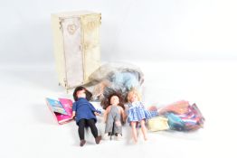 VINTAGE SINDY AND PATCH DOLLS, CLOTHING AND ACCESSORIES, early Sindy doll, marked 'Made in