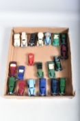 A COLLECTION OF REPAINTED AND RESTORED EARLY POSTWAR MAINLY DINKY TOYS CARS, all have been