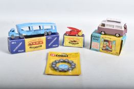 A BOXED CORGI TOYS FORD THAMES 'AIRBORNE' CARAVAN, No.420, version with lilac top half, mauve bottom