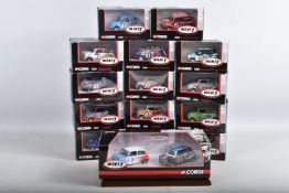 FIFTEEN BOXED CORGI MINI 7 RACING CLUB DIECAST MODEL VEHICLES, the first is a two model set Mini 7 &
