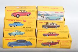 EIGHT BOXED ATLAS EDITION REPRODUCTION FRENCH DINKY TOYS CAR MODELS, Volkswagen Karmann-Ghia, No.