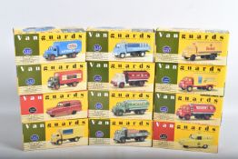 TWELVE BOXED VANGUARDS 1:64 AND 1:43 SCALE DIECAST MODEL VEHICLES, this is split into ten 1:64 scale
