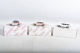 THREE BOXED CROSSWAY MODELS 1/43 SCALE TRIUMPH POLICE CAR MODELS, Nottinghamshire Constabulary
