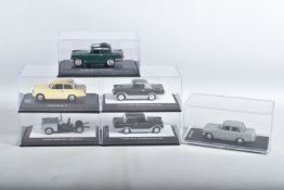 SIX DERREZ RESIN 1/43 SCALE TRIUMPH HERALD/GAZEL MODELS, 12/50 Skylight, two different 1958