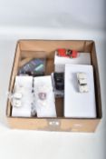 SIX BOXED TRIUMPH TR3, TR3A & TR3B SPORTS CAR MODELS, all 1/43 scale, K & R Replicas red open top