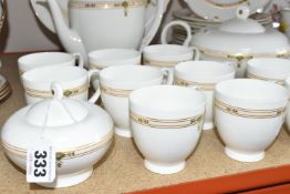 A GROUP OF VILLEROY & BOCH PALOMA PICASSO DESIGN 'MONTSERRAT' PATTERN TEAWARE, comprising a large