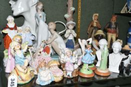 A GROUP OF CERAMICS AND SUNDRY ITEMS, to include a Royal Worcester 'child that is born on the