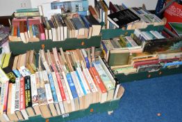 SIX BOXES OF BOOKS, approximately one hundred and fifty books, subjects include gardening,