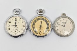 THREE 'INGERSOLL' POCKET WATCHES, all manual wind open face pocket watches, to include two Ingersoll